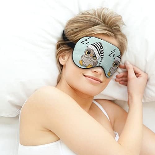 מסכת שינה מצוירת מסכת שינה קלת משקל מכסה עיניים מכסה מסיכת עיניים עם רצועה מתכווננת לגברים נשים