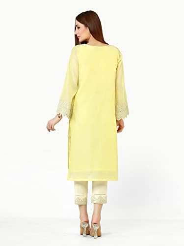 Edenrobe נשים מוכנות ללבוש קמיז רקום תפרים - שמלות הודיות פקיסטניות לנשים - נשים 1 מחשבים