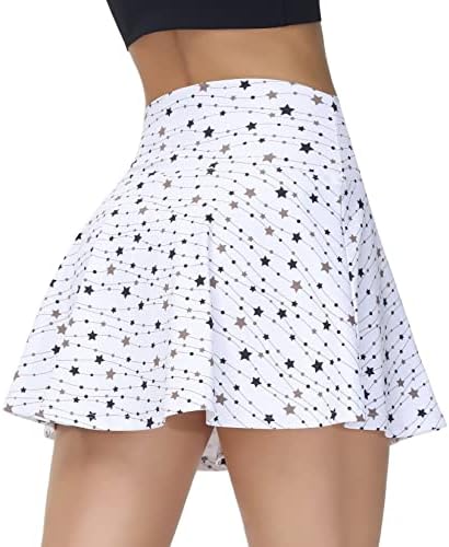 חצאיות טניס של מילי רוז - גולף חמוד סקורט - חצאית חמוצים מותניים גבוהה עם תחתונים וכיס כדור