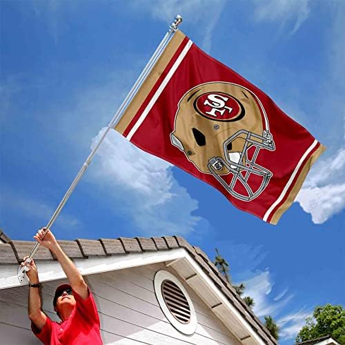 49ers קסדה חדשה דגל עמוד
