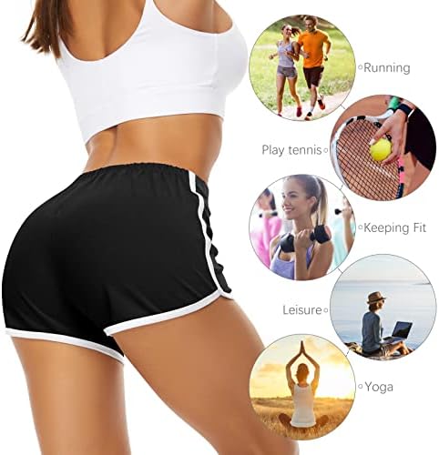 Uratot 5 חבילה לנשים כותנה יוגה ריקוד מכנסיים קצרים מכנסיים קצרים ספורט קיץ רכיבה על רכיבה על רכיבה על רכיבה