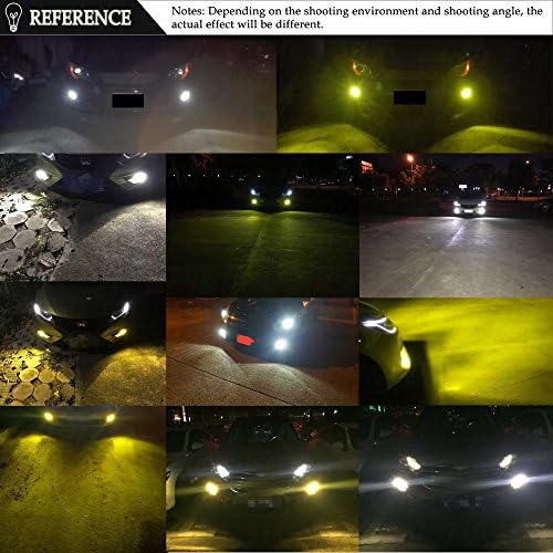 1797 H11 H8 H16 FOG LED נורות נורות ענבר צהוב 3000K לבן 6000K צבע כפול למשאיות מכוניות מנורות DRL ערכת אור יום