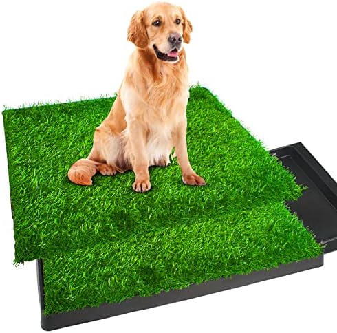 כלב בסיר כרית-מלאכותי דשא כרית, כלב בסיר, 2 יחידות להחלפה ורחיץ כלב דשא פיפי רפידות, כלב אימון בסיר דשא כרית, כלב פיפי