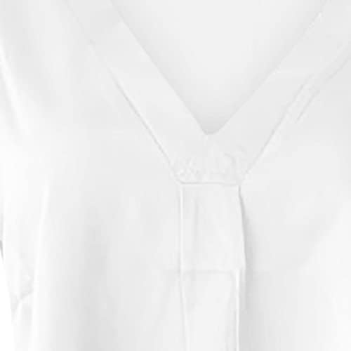 כושר רופף להסתיר בטן חולצות לנשים סקסי צוואר קצר שרוול חולצת טי 2023 קיץ מקרית חולצות חולצות