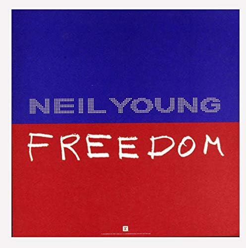 ניל יאנג פוסטר דירה משנת 1989 אלבום חופש קידום 12 x 12