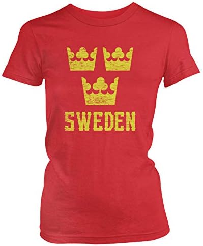אמדסקו ג ' וניור של שוודי גאווה שוודיה כתרים חולצה