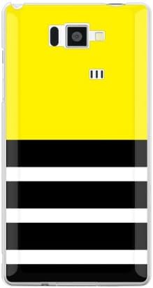 עיצוב צהוב בגבול שני רגיל שני על ידי ROTM/עבור AQUOS טלפון SERIE ISW16SH/AU ASHA16-PCCL-202-Y384
