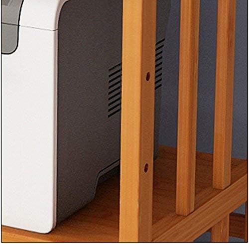 מתלה אחסון KMMK מתאים למטבח במשרד הבית סלון ， מדף מעץ מוצק סוג רצפה מודרנית סוג אחסון סלולרי מדפסת מדפסת מדפסת, שדרוג, גדול