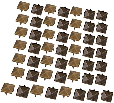 X-DREE 50 PCS 12 ממ נייר בצורת ריבוע ברד ברונזה טון ברונזה לראקאפינג DIY מלאכת DIY (50 UNIDS 12 mM EN FORMA DE PAPEL