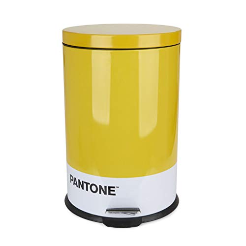 פח אשפה בלבי פנטון צבע צהוב קיבולת דלי 20 ליטר למטבח, חדר שינה או משרד עם דוושה