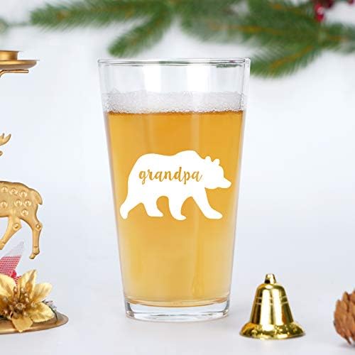 סבא בירה זכוכית, סבא דוב ליטר זכוכית לגברים, סבא, סבא, חדש סבא-ייחודי רעיון עבור חג המולד, יום הולדת, יום אב