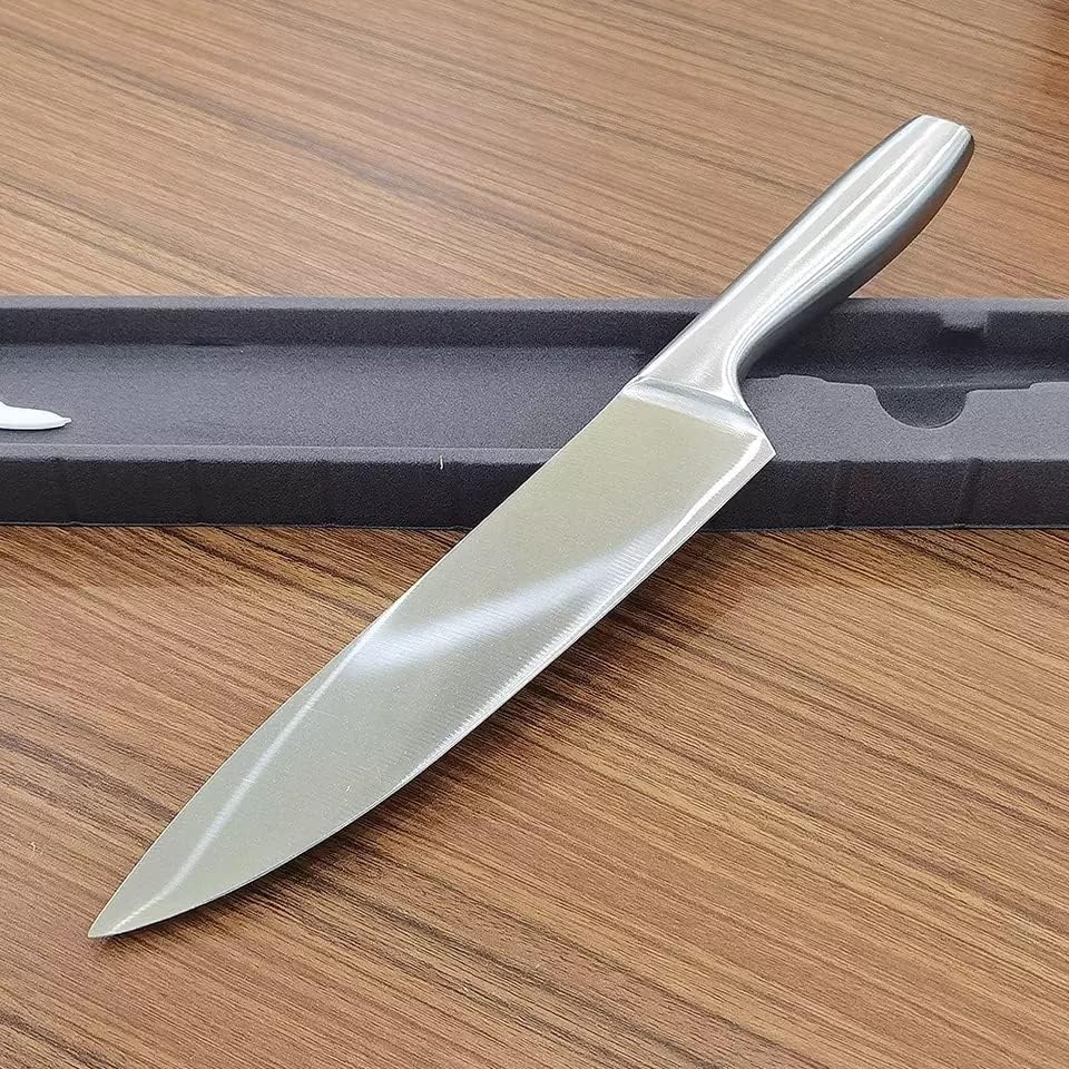 סכין השף המקצועי של ADBI עם קופסת מתנה, אולטרה חד, פלדה מלאה מזויפת, עיצוב ידית ארגונומית