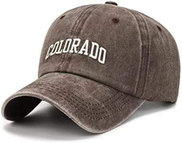 Xibeitrade Vintage Colorado Cotton Cap Cap גברים נשים רטרו ספורט כובע שמש חיצוני
