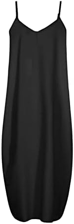 בידוביבו מקסי שמלה לנשים בתוספת גודל נשים מקסי שמלות ללא שרוולים רגיל מזדמן ארוך מקסי שמלה לנשים עם כיסים