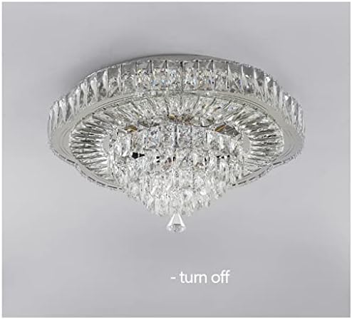 ygqzm Crystal LED תקרה אור חדר שינה מנורת מטבח נירוסטה נירוסטה תאורה מקורה חדר אוכל למפילה Techo