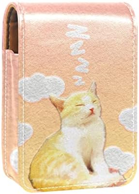 חמוד נייד איפור תיק קוסמטי פאוץ, שפתון מחזיק איפור ארגונית, קריקטורה יפה בעלי החיים חתול שינה
