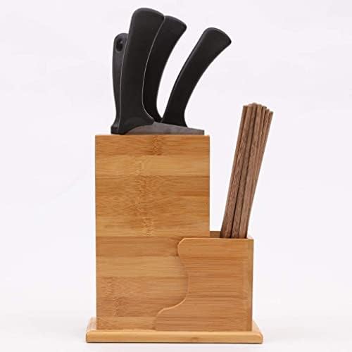 כלי מטבח עץ אוניברסלי סכין בלוק ללא סכין החלקה מטבח סכין בעל מדף מדף אחסון עץ סכין בלוק חיתוך עבור שף סכין סט בודד סכין מחזיק