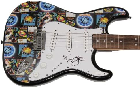 ויויאן קמפבל חתמה על חתימה בגודל מלא מותאם אישית יחיד במינו פנדר שחור סטראטוקסטר גיטרה חשמלית עם ג 'יימס ספנס ג' יי.