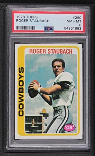 1978 Topps 290 Roger Staubach Dallas Cowboys PSA PSA 8.00 Cowboys Navy