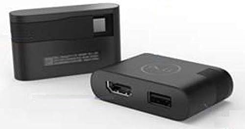 Dell DA20 USB Type-C ל- HDMI/USB Type-A 4K עבור XPS 15 9500/9510 XPS 17 9700/9710, XPS 13, Precision 5750, מחשבים ניידים