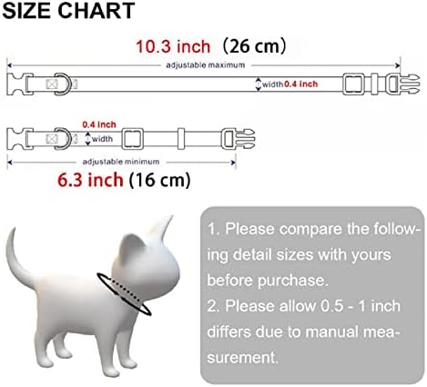 תעודת זהות בהתאמה אישית חריטה בחינם צוואר צווארון בטיחות בטיחות כלב קטן ניילון חמוד מתכוונן לשרשרת חתלתולים גורים