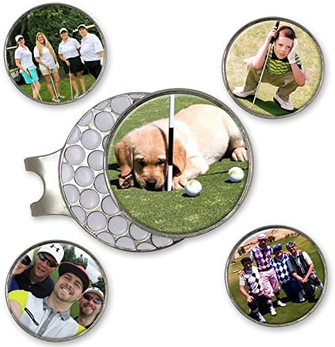 אינדיאנה מטאל מלאכת גולף גולף סמן קליפ עם תמונת צילום בהתאמה אישית סמן כדור 1 אינץ '. מיוצר בארהב