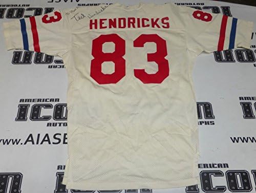משחק חתימה על טד הנדריקס השתמש בשימוש משומש משנת 1981 Pro Bowl Jersey PSA/DNA COA Raiders HOF - משחק NFL לא
