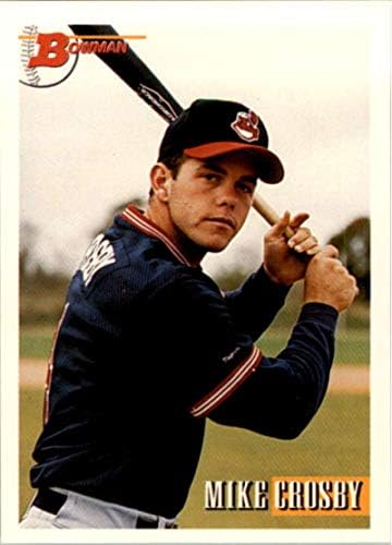 1993 באומן 177 מייק קרוסבי קליבלנד אינדיאנים MLB כרטיס בייסבול NM-MT