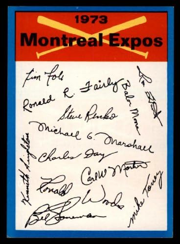 1973 TOPPS MONTREAL EXPOS MONTREAL EXPOS