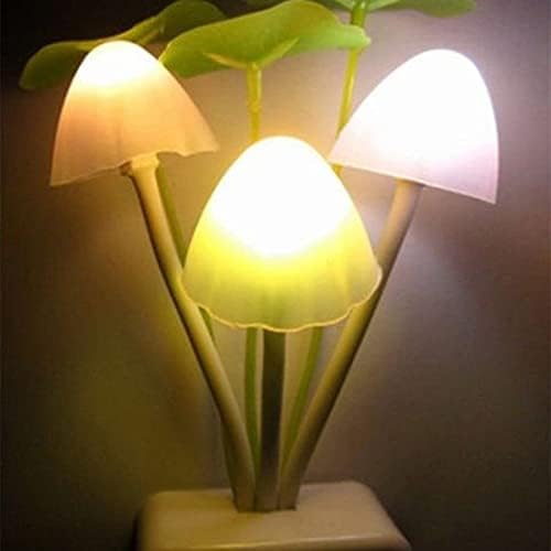 טואלי חמוד לילה אור, 1 מחשב יצירתי פטריות הוביל אווטאר לילה אור מיטה חיסכון חיישן אור מנורה רומנטית