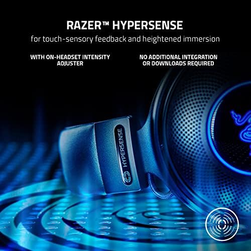 Razer Kraken v3 Pro HyperSense אוזניות משחק אלחוטיות וזיכרון עור כריות קצף ומקלדת משחקים עלית: מתגי מקלדת מהירים אי פעם