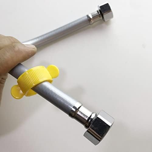 LIRUXUN PVC לחץ גבוה בלחץ גבוה מכסף PVC צינור מקלחת חלק לאמבטיה ראש מקלחת כף יד צינור גמיש G1/2 אוניברסלי