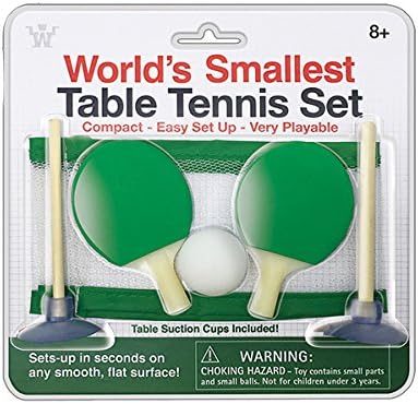 סט טניס השולחן הקטן ביותר בעולם ווסטמינסטר
