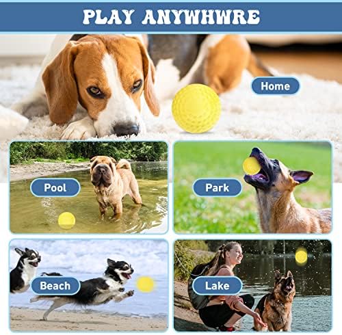 כדורי צעצוע של כלב טאוצ'גו, צעצועים לכלבים אינטראקטיביים, גומי מוצק עמיד כדורי רך ובטוח בכדור פעיל לעיסות אגרסיביות,