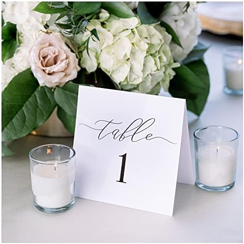 חתונה שולחן מספרי מינימליסטי שחור ולבן 1-20 בודד שולחן מספרים למסיבות ואירועים-בקישוטי קבלה מתוך בית וגן באתר