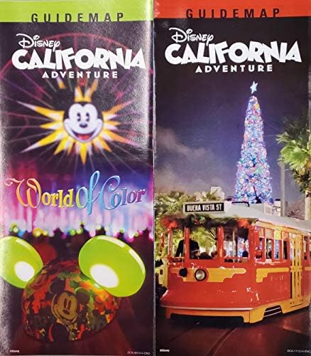 דיסנילנד פרק סט של 8 מפת מדריכי טיולים שמציעה קליפורניה הרפתקאות העולם של צבע מכוניות לנד ג ' וג ' ו של קרקס