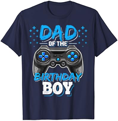 גברים של אבא של יום הולדת ילד התאמת וידאו גיימר מסיבת יום הולדת חולצה