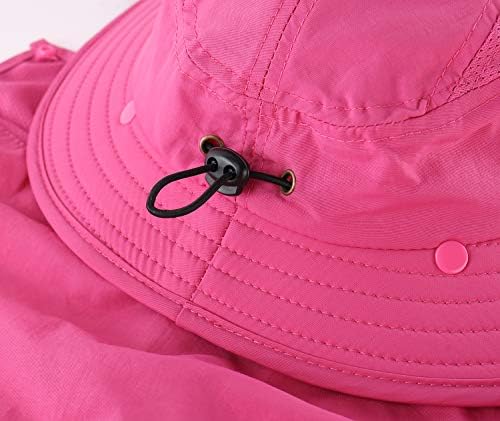 בית מעדיף UPF 50+ כובע שמש עם דש צוואר כובע חוף קיץ כובע ספארי כובע