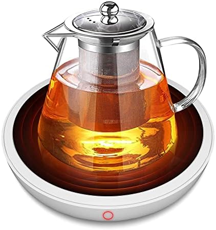 ספל קפה של אניגמה חם יותר לשולחן העבודה, חום נרות כוס חשמל עם כיבוי אוטומטי, גאדג'ט מטבח חכם לחימום קפה, תה,