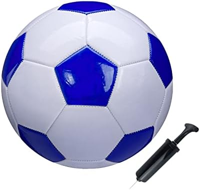 כדורגל כדור גודל 2,3, 4, 5 לבן כחול חיצוני ומקורה בית ספר ספורט פעילות אנטי פיצוץ קלאסי עיצוב מתאים לילדים פעוט ילד