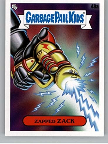 2020 Topps Farbage Pail Kids Series 2 35 שנה לכרטיס מסחר Nonsport 48A Zapp Zack Zack רשמי מסחר מדבקת GPK