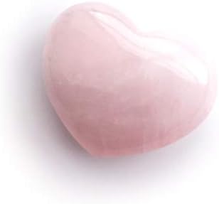 ירקן קוטב בצורת לב קוורץ קוורץ אבן לב נפוחה 45 ממ לריפוי אנרגיה של צ'אקרה, רייקי, מדיטציה, עיסוי וקישוט
