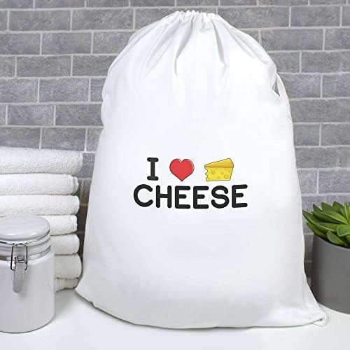 'אני אוהב גבינה' כביסה/כביסה / אחסון תיק