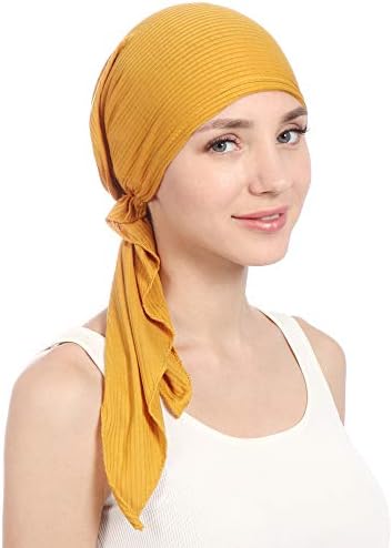 נשים כותנה מוצקה ראש צעיף גלישת כובע טורבן כפה מוסלמית מוסלמית מראש בנדנה בנדנה-בנדנה.
