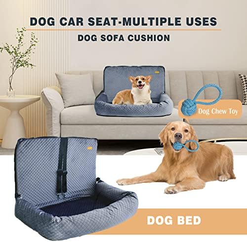 קיוסאטיג גדול כלב רכב מושב 55 אייב רחיץ גדול כלב מיטה לרכב לחיות מחמד רכב מושב אחורי מושב נסיעות להסרה עבור