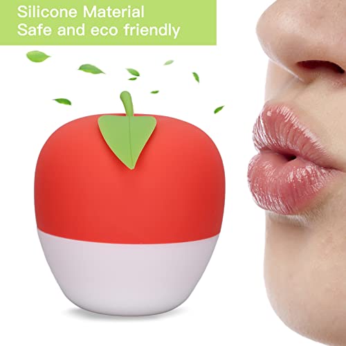 מכשיר פליפה של שפתיים, כלי שמנת שפתיים לשימוש חוזר של סיליקון, מכשיר שפתון יופי, הפוך שפתיים שמנמניות, כלי איפור