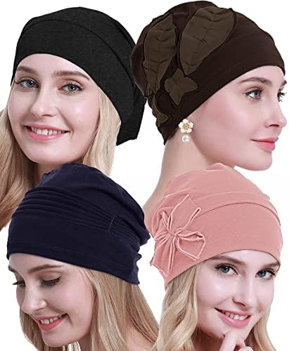 אוסביו כותנה הכימותרפיה טורבנים בארה ' ב כפת כובע כובע לנשים סרטן מטופל נשירת שיער