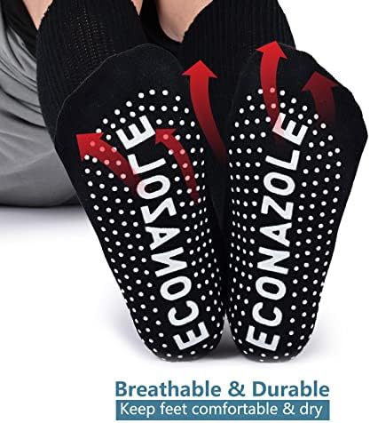 גרביים בריאטרי בריאטרי של Econazole, פלוס גרב בצקת סוכרתית בגודל לגברים ונשים, גרביים רחבות במיוחד, 2 חבילות
