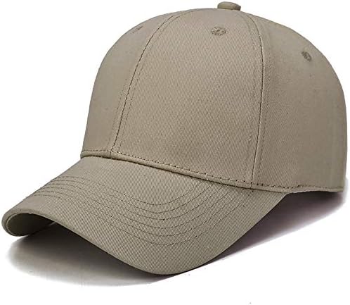 כובע כותנה כותנה לוח אור מוצק בכובע בייסבול כובע ספורט חיצוני מתכוונן כובע שמש חאקי
