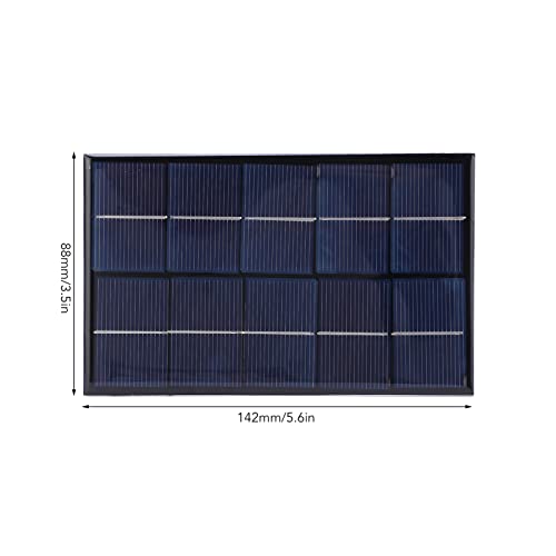 מטען פאנל סולארי 2 וואט, סיליקון חד גבישי נייד 5 וולט יעילות המרה גבוהה חיסכון באנרגיה פאנל סולארי מיני עמיד